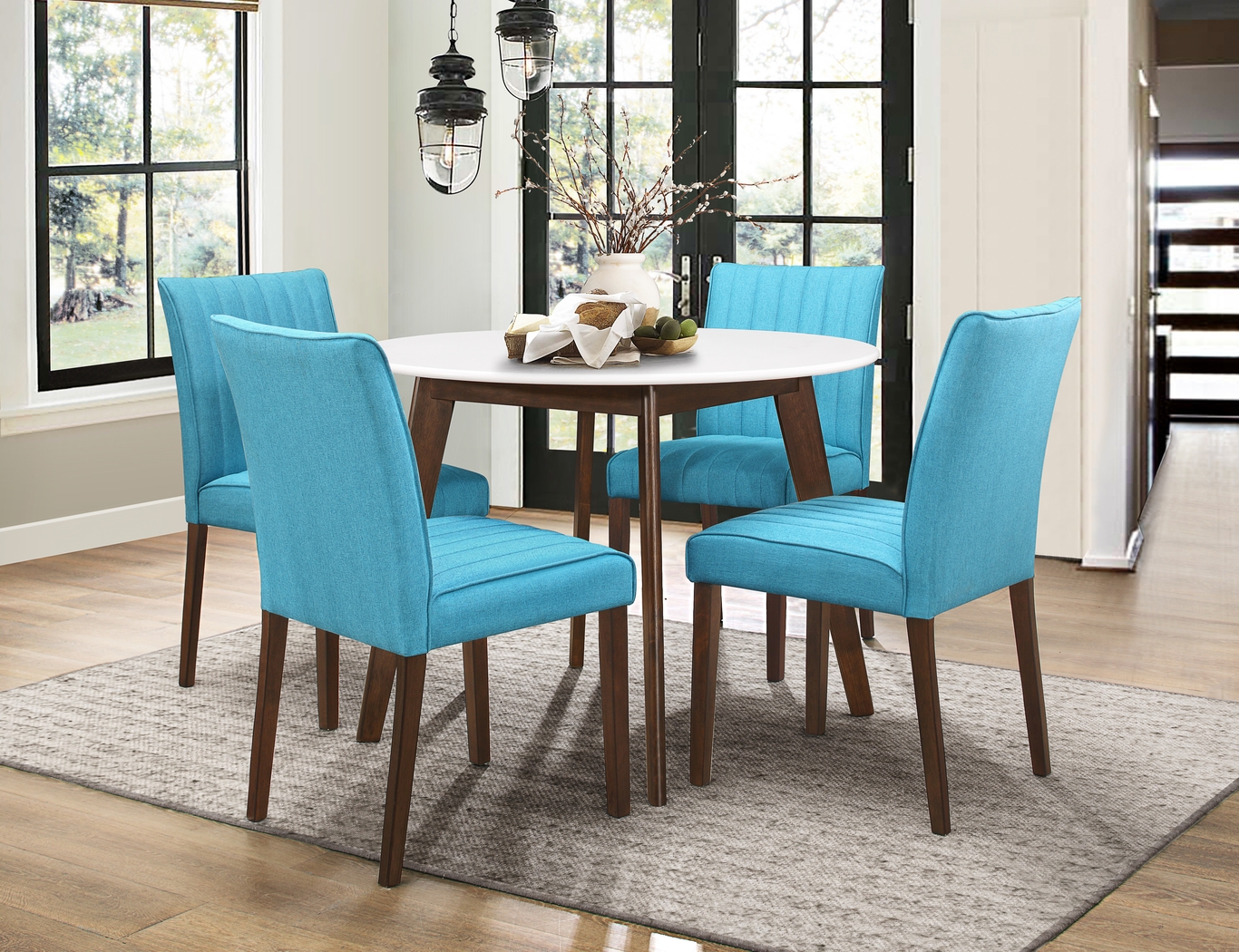 Fairlinks Aqua Set of 2 Side Chair - Thumbnail - Image 2