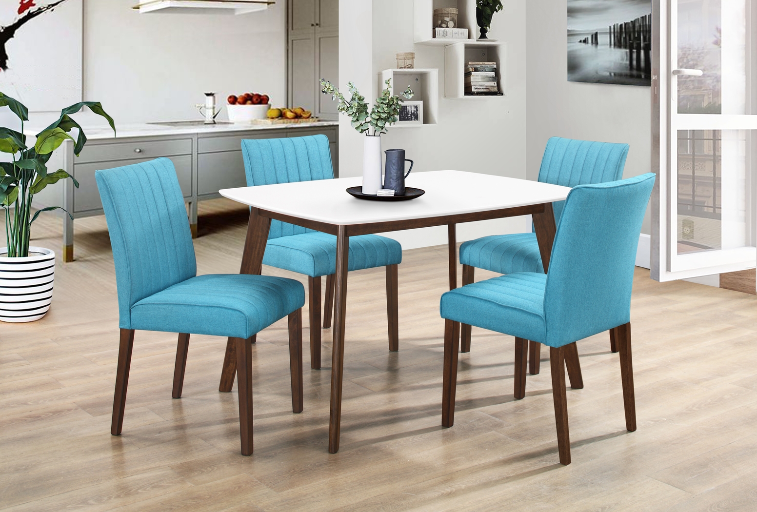 Fairlinks Aqua Set of 2 Side Chair - Thumbnail - Image 6