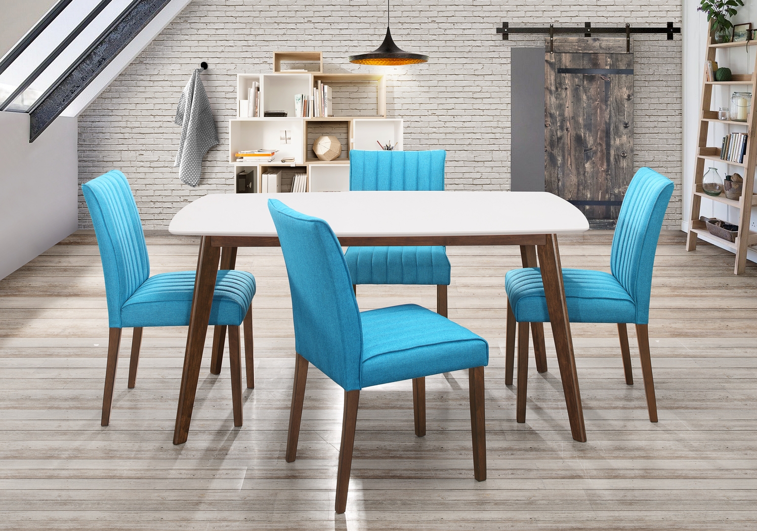 Fairlinks Aqua Set of 2 Side Chair - Thumbnail - Image 7