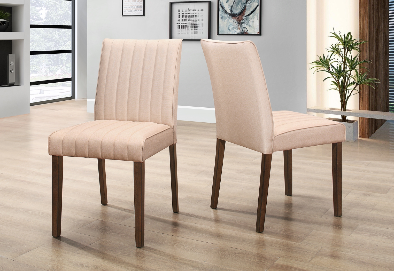 Fairlinks Beige Set of 2 Side Chairs - Thumbnail - Image 3