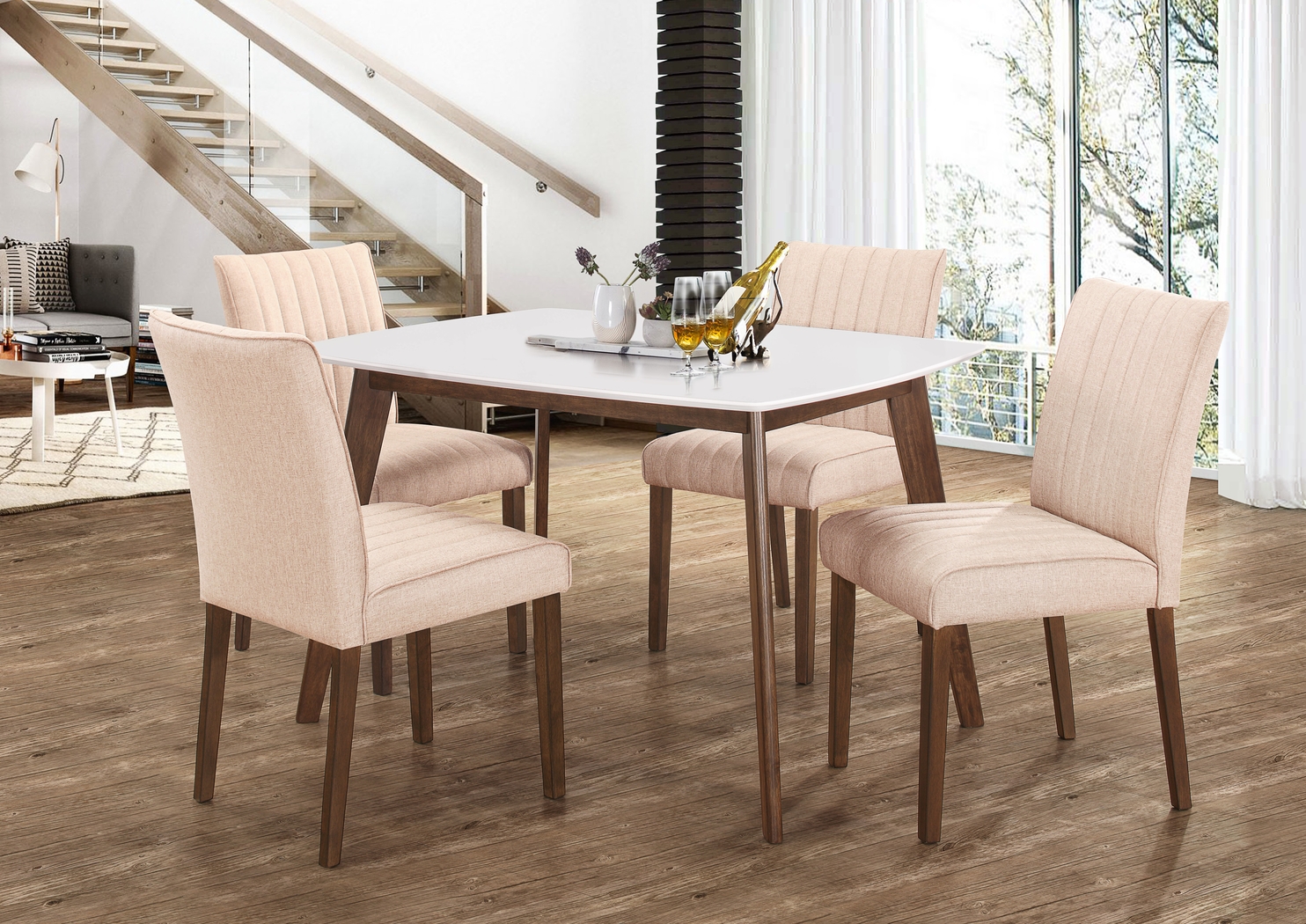 Fairlinks Beige Set of 2 Side Chairs - Thumbnail - Image 6