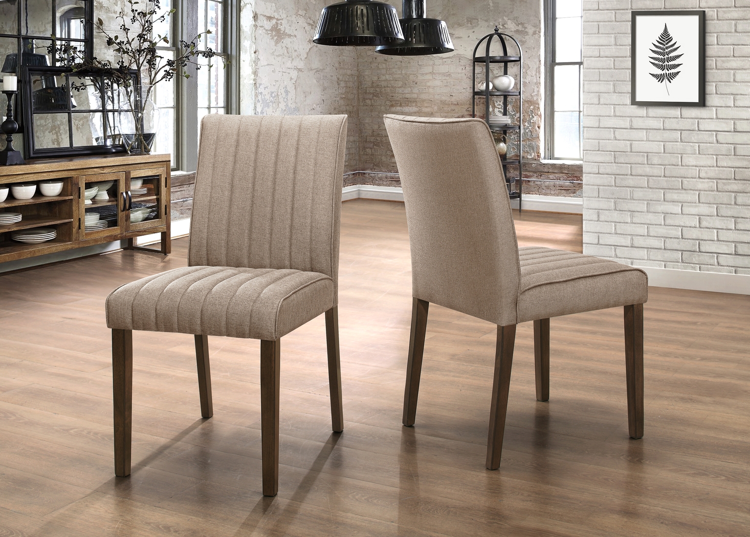 Fairlinks Brown Set of 2 Side Chairs - Thumbnail - Image 3