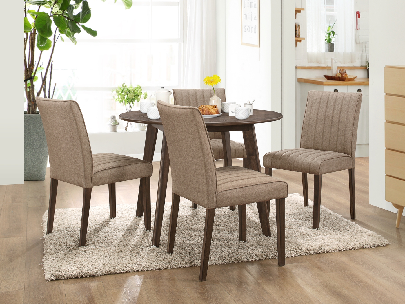 Fairlinks Brown Set of 2 Side Chairs - Thumbnail - Image 4