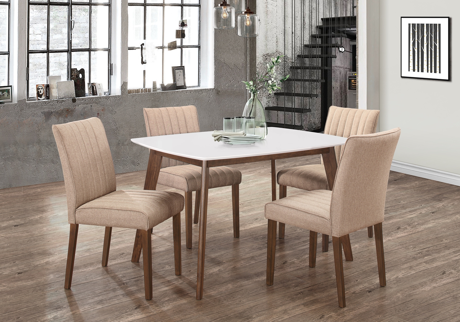 Fairlinks Brown Set of 2 Side Chairs - Thumbnail - Image 6