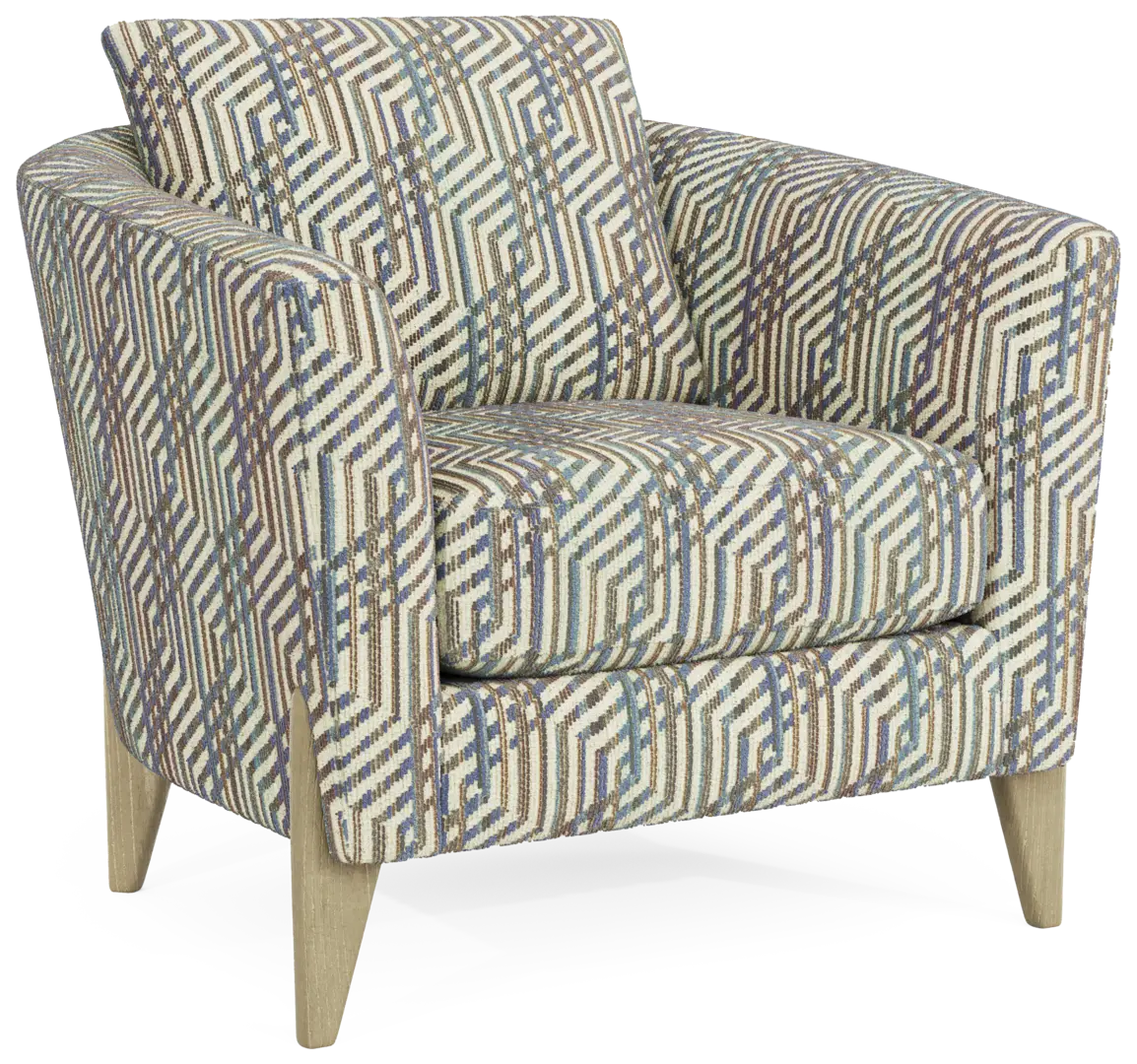 blue accent chair