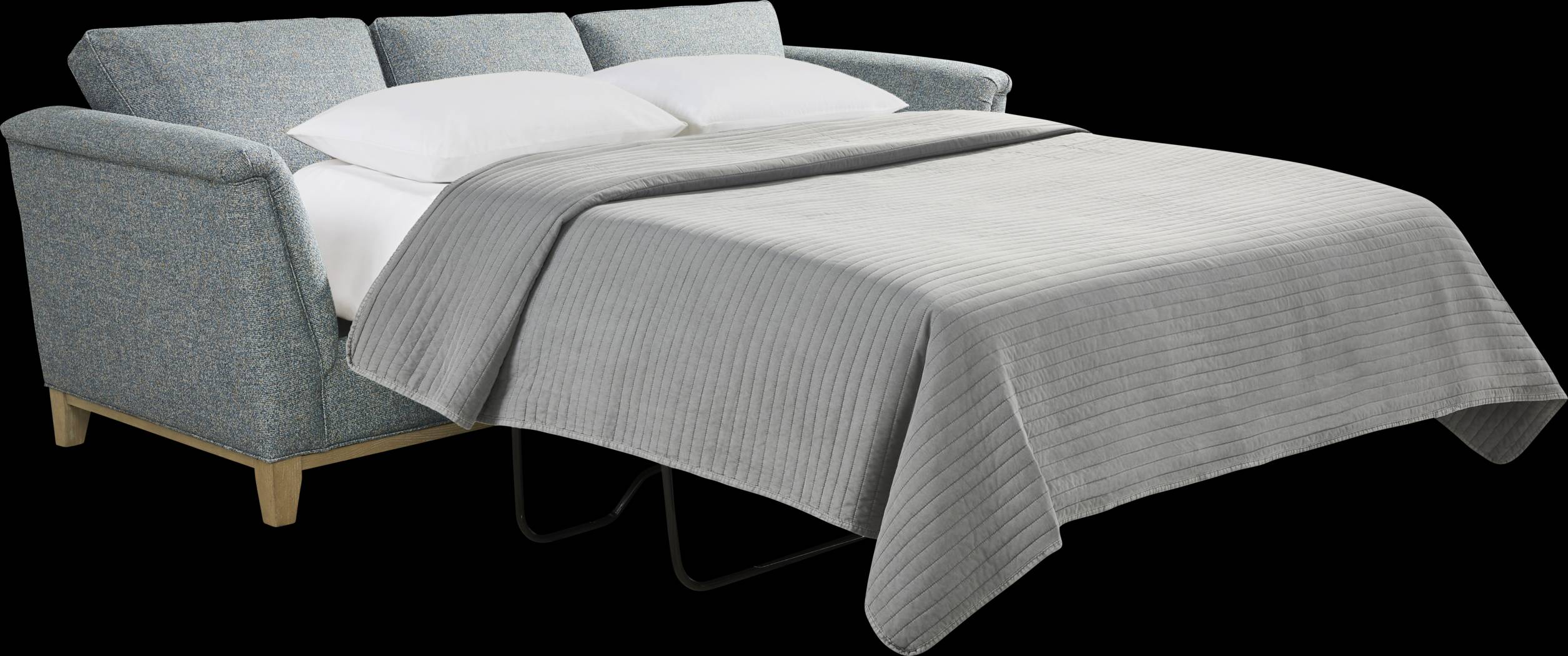 Fairmont Blue Sleeper Sofa - Thumbnail - Image 2