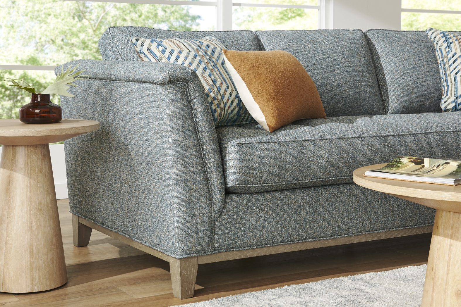 Fairmont Blue Sofa - Thumbnail - Image 3