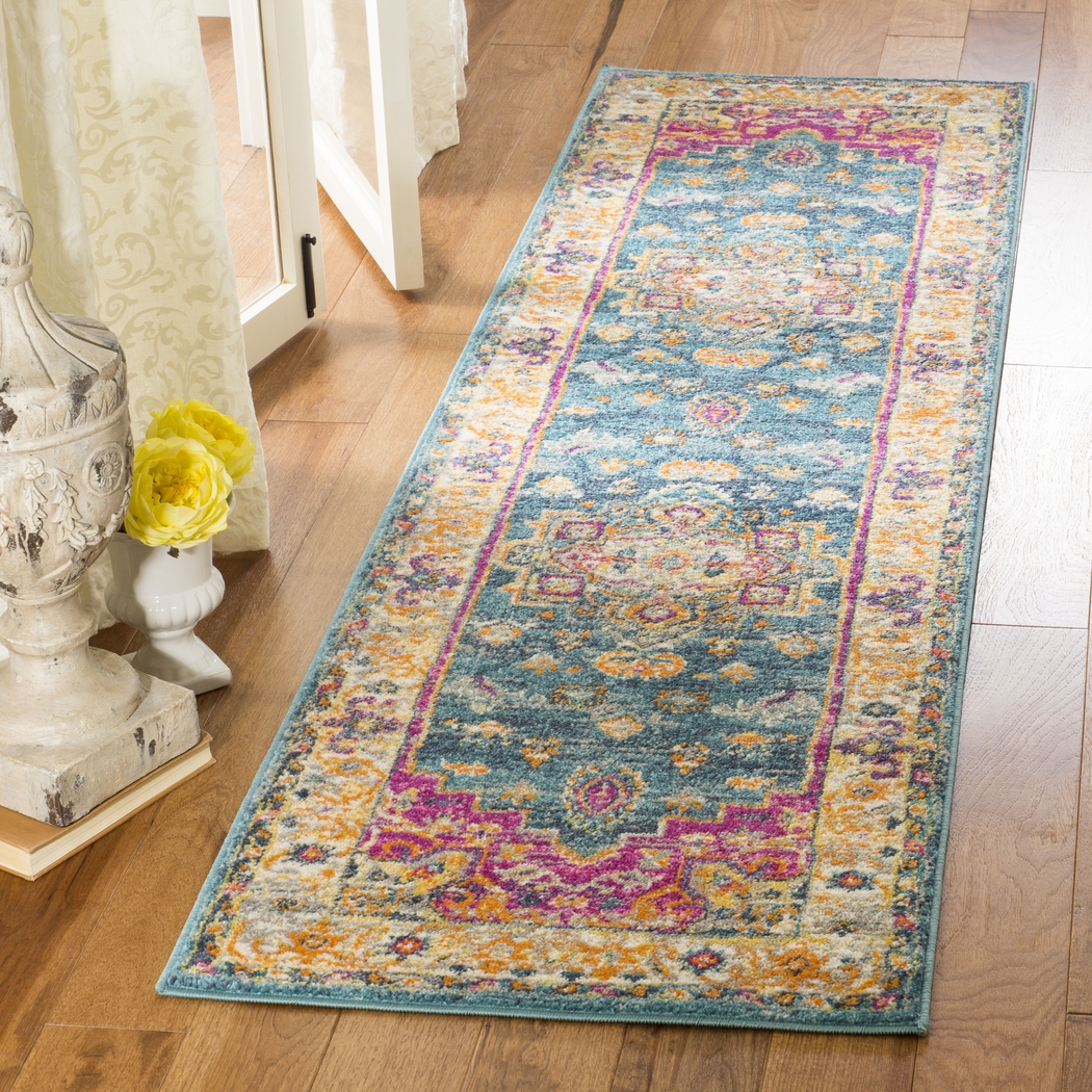 Fairview Spring Blue 3' x 5' Rug - Thumbnail - Image 2