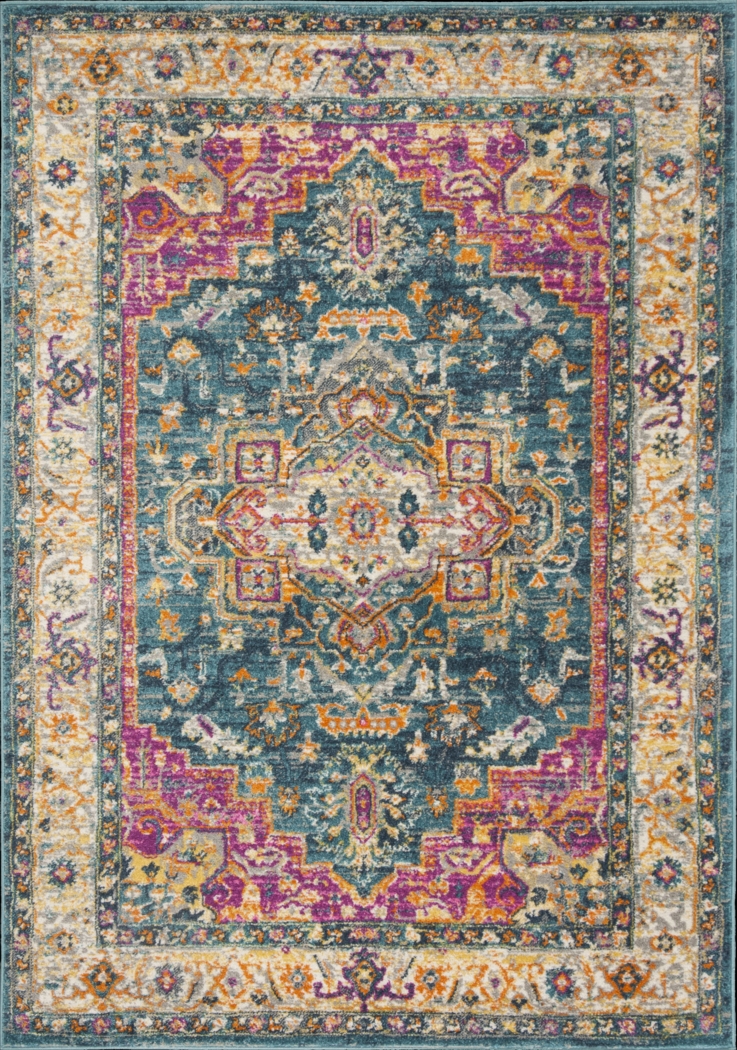 Fairview Spring Blue 5'1 x 7'6 Rug - Thumbnail - Image 1