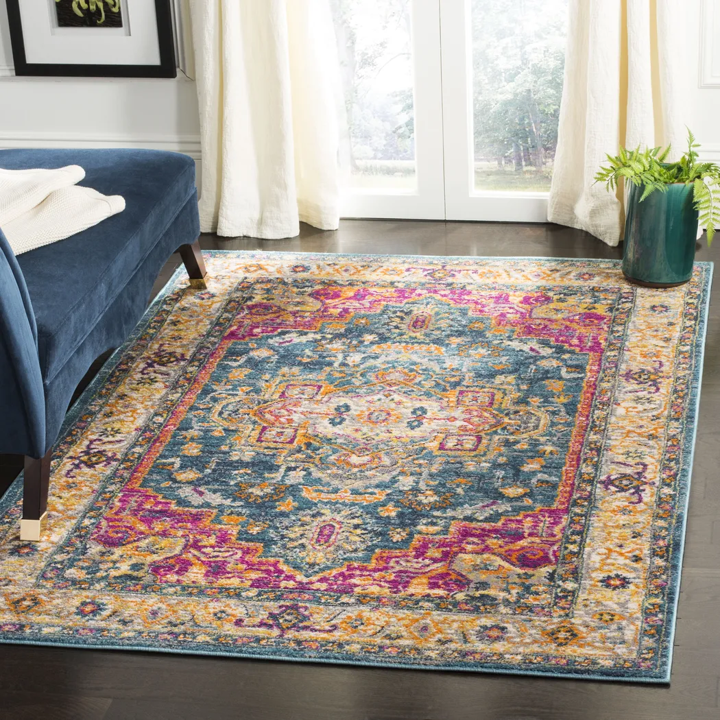 Fairview Spring Blue 8' x 10' Rug - Thumbnail - Image 2