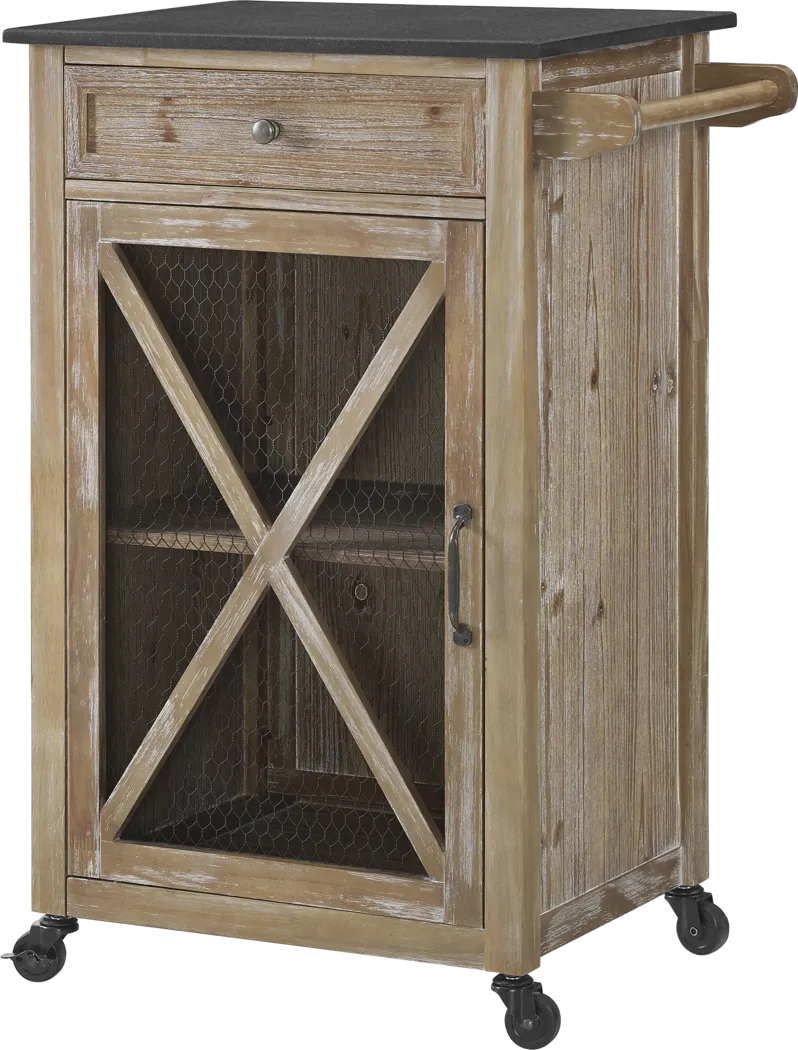 Fairwold Brown Bar Cart - Thumbnail - Image 1