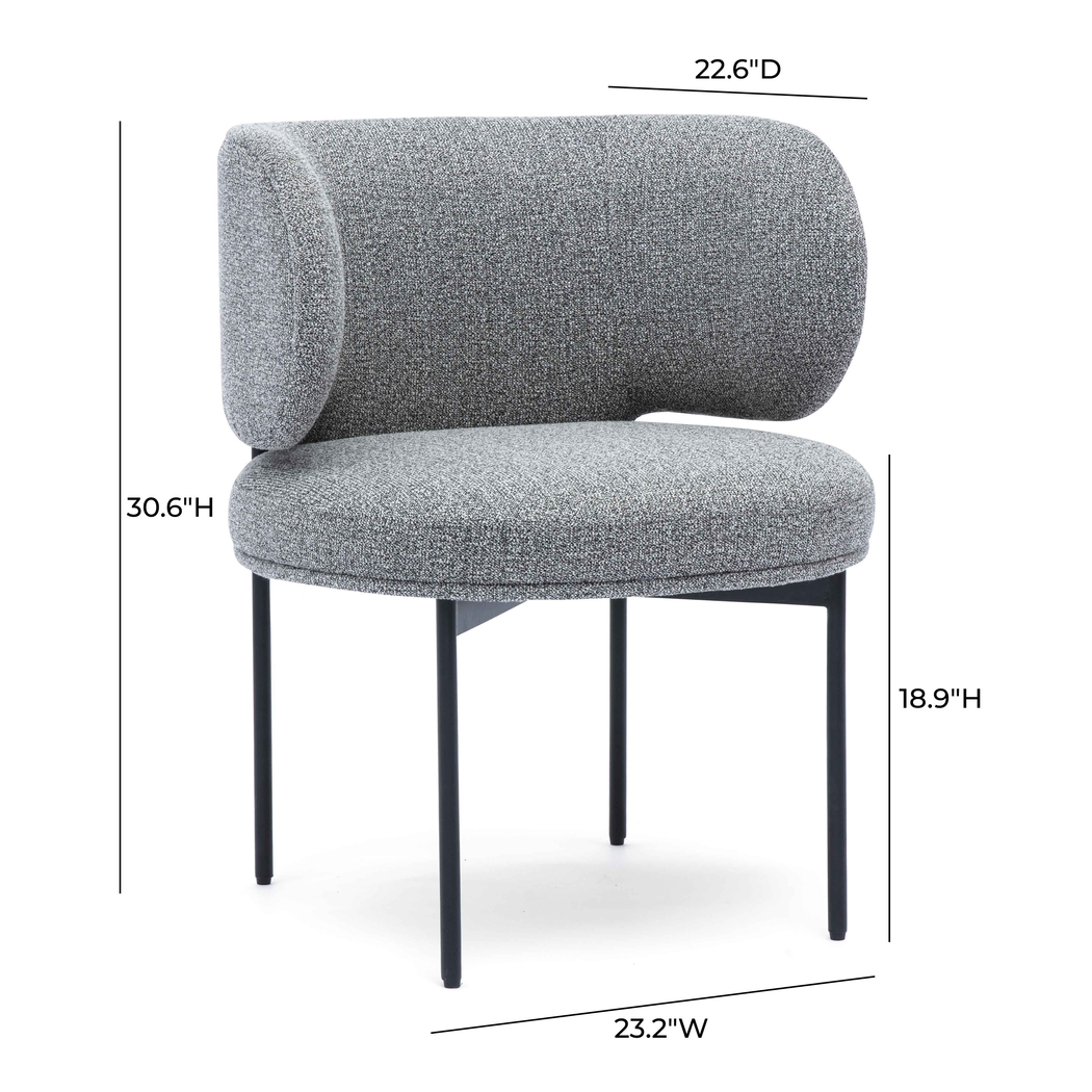 Fairyhive Gray Dining Chair - Thumbnail - Image 4