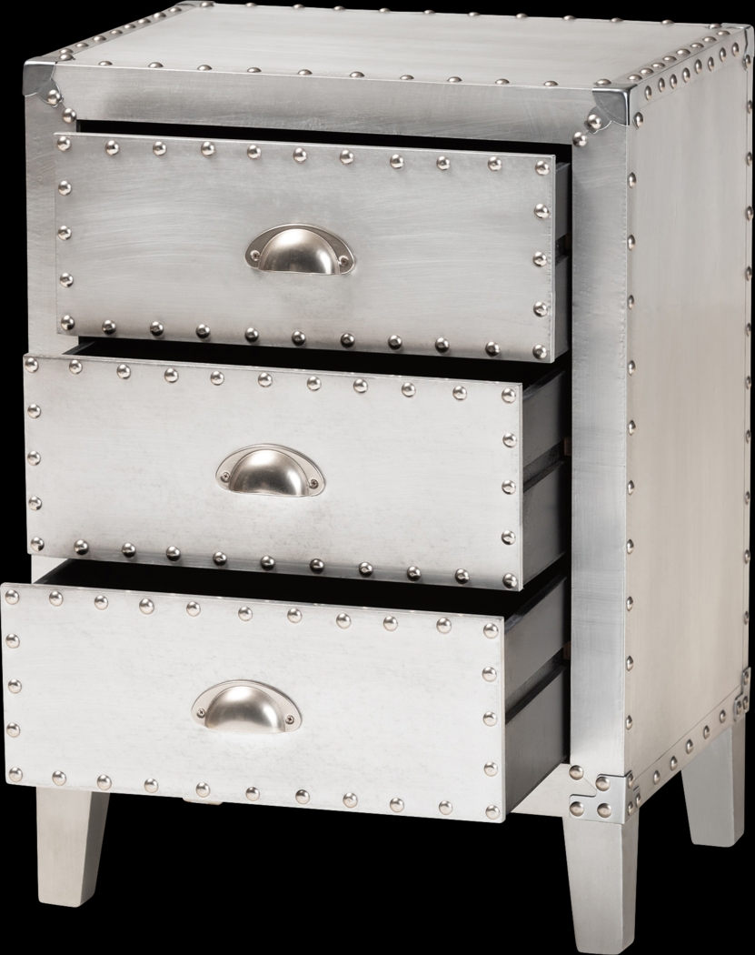 Faison Silver Accent Cabinet - Thumbnail - Image 2
