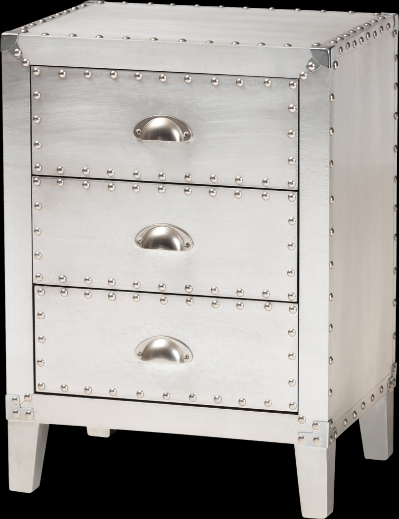 Faison Silver Accent Cabinet - Thumbnail - Image 1