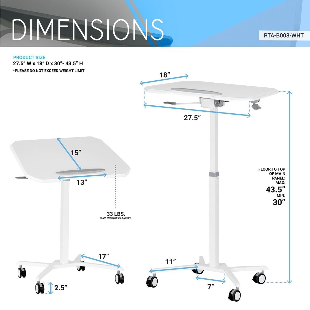 Falindi White Adjustable Desk - Thumbnail - Image 4