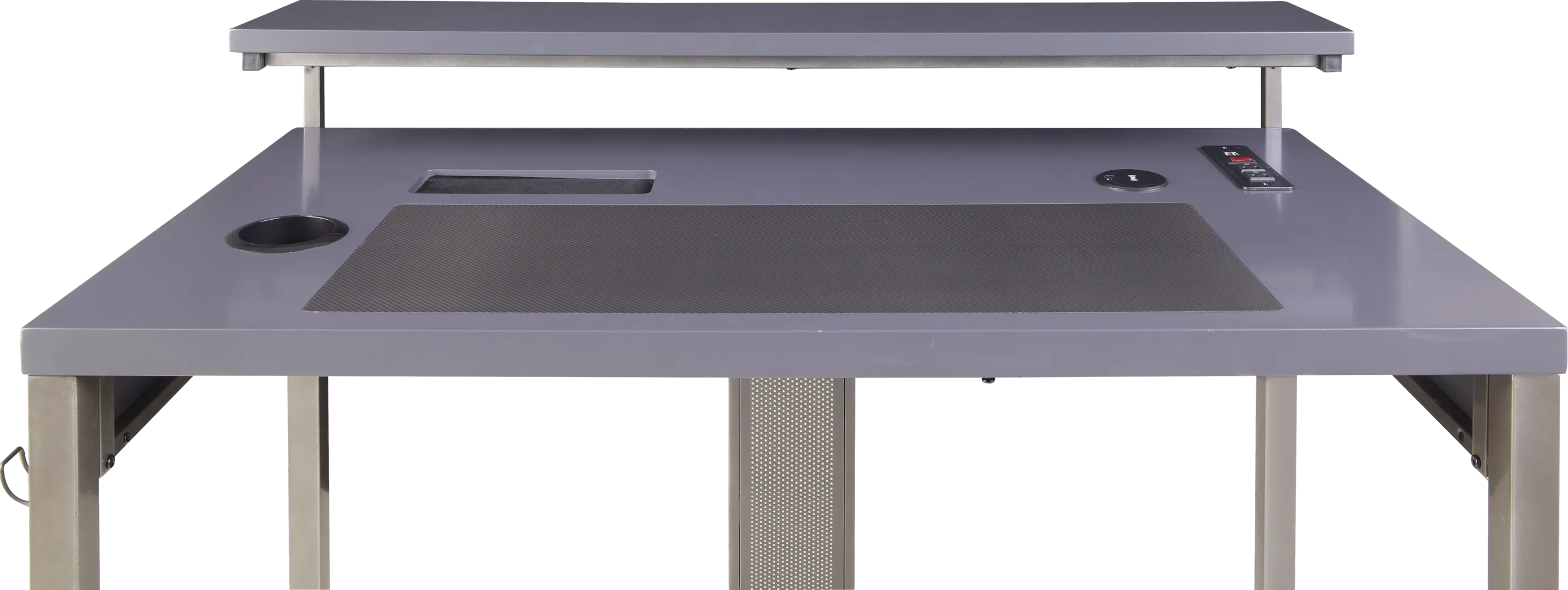 Kids Falkor Gray 48 in. Gaming Desk - Thumbnail - Image 15