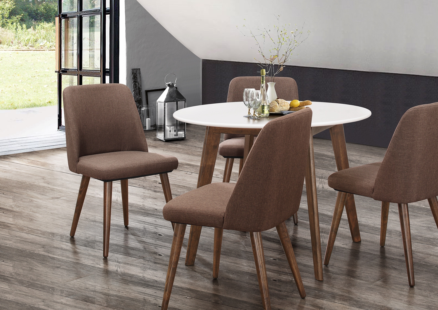 Fallcast Brown Set of 2 Side Chairs - Thumbnail - Image 5