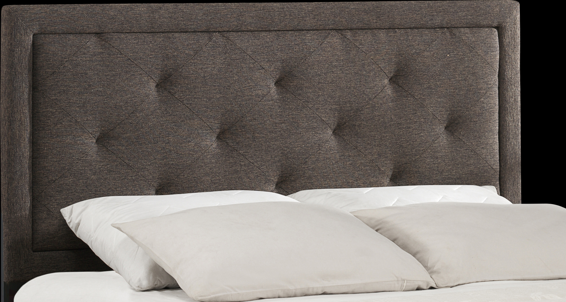 Fallenrock Black Queen Upholstered Headboard - Thumbnail - Image 1