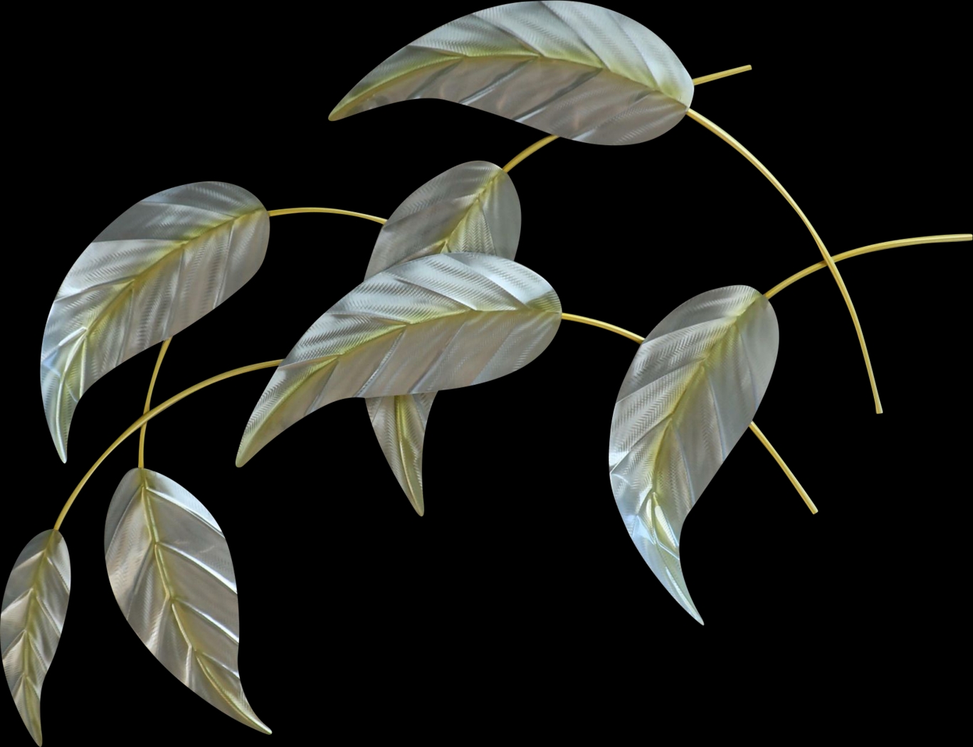 Falling Leaves I Green Indoor/Outdoor Wall Art - Thumbnail - Image 1