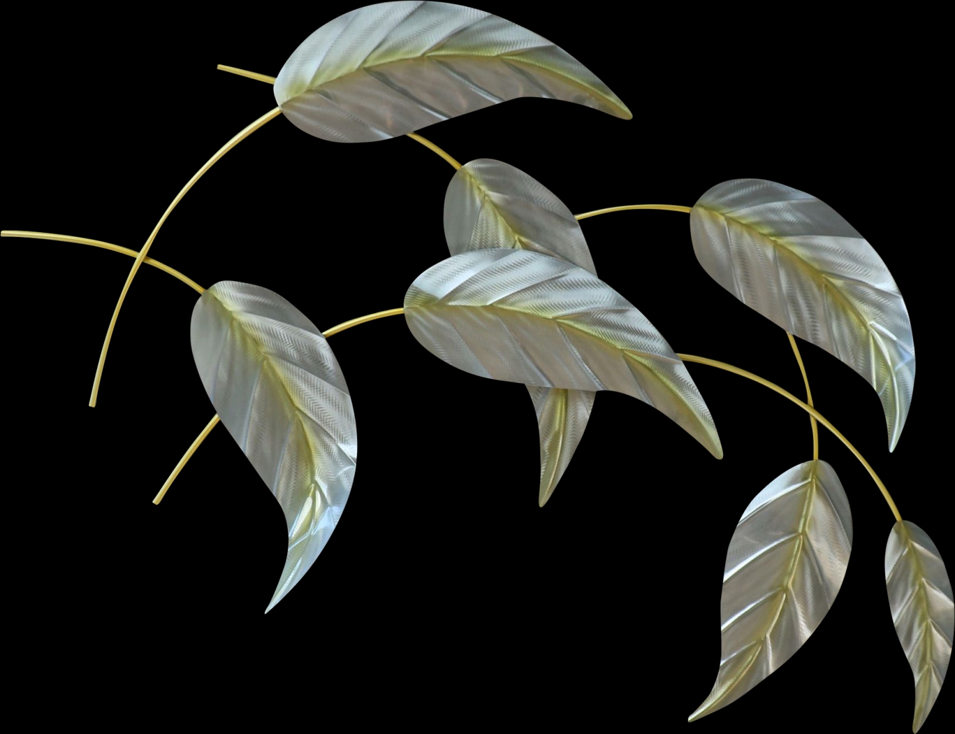 Falling Leaves II Green Indoor/Outdoor Wall Art - Thumbnail - Image 1