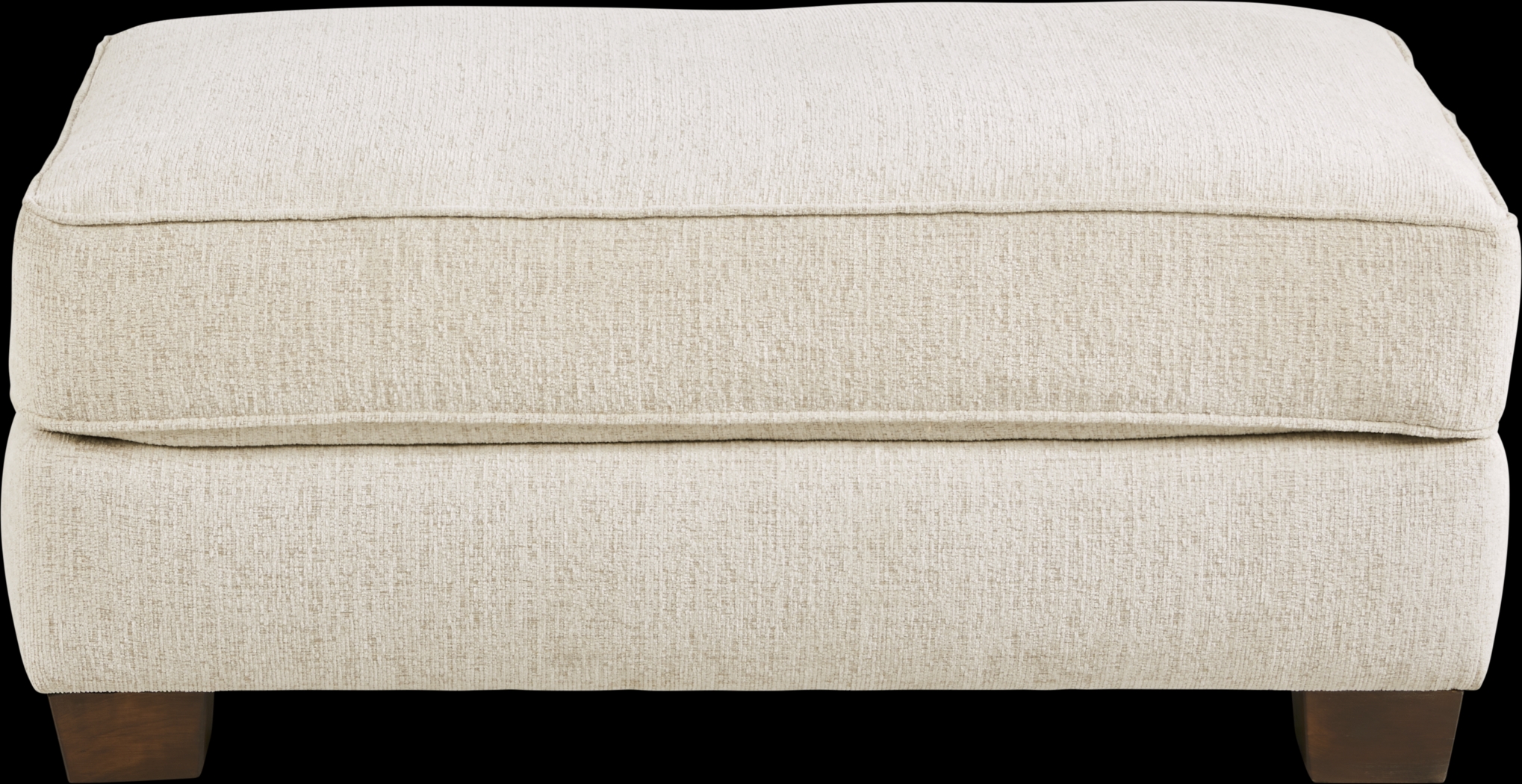 Fallon Ivory Ottoman - Thumbnail - Image 2