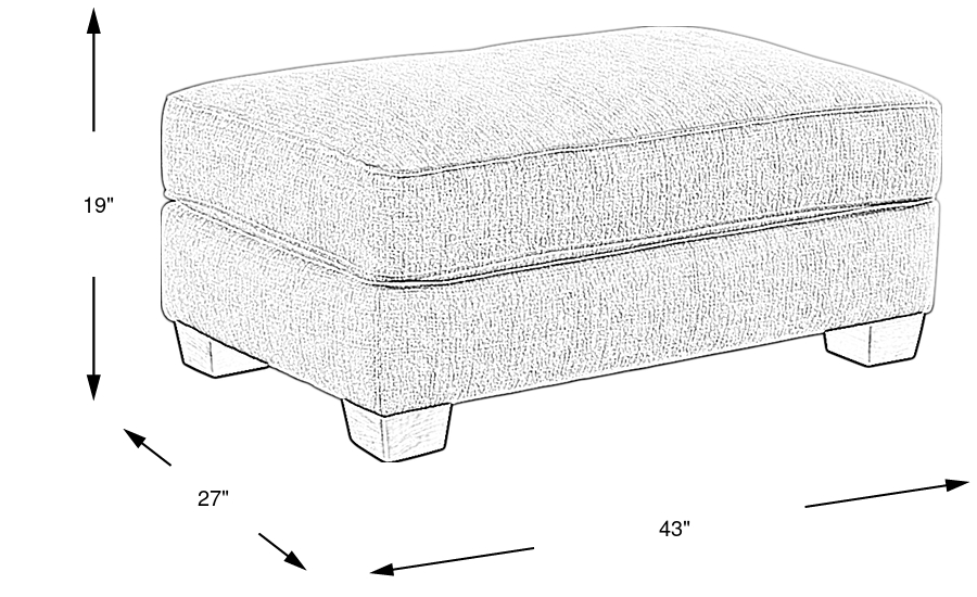 Dimension Image. Please refer to the Dimension Tab on this page for dimension details.