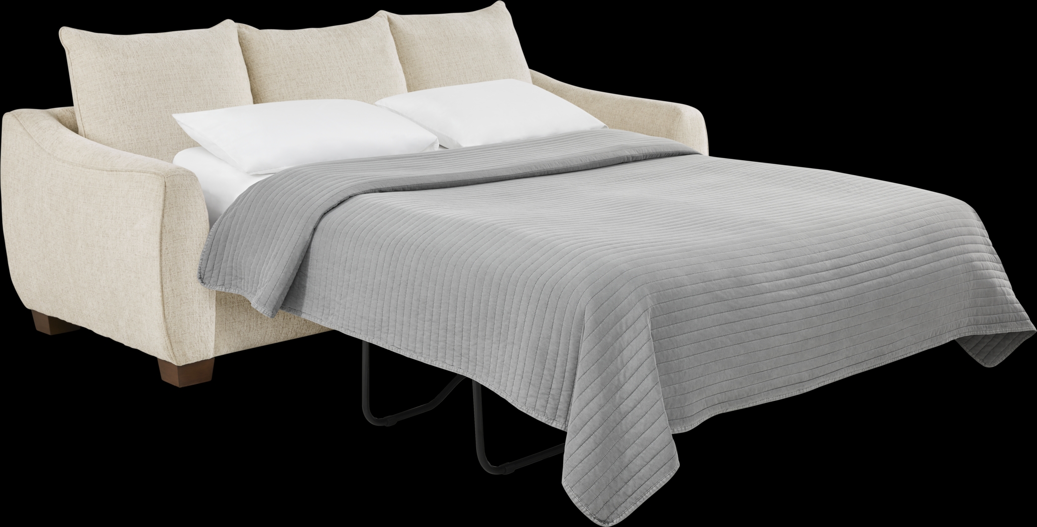 Fallon Ivory Sleeper Sofa - Thumbnail - Image 2