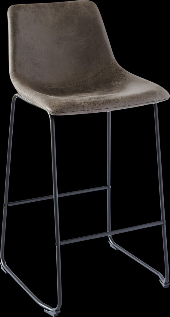 Fallowmont Gray Barstool, Set of 2 - Thumbnail - Image 2
