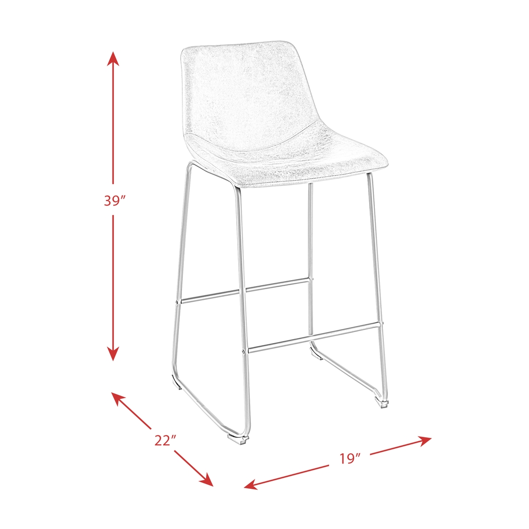Fallowmont Gray Barstool, Set of 2 - Thumbnail - Image 10