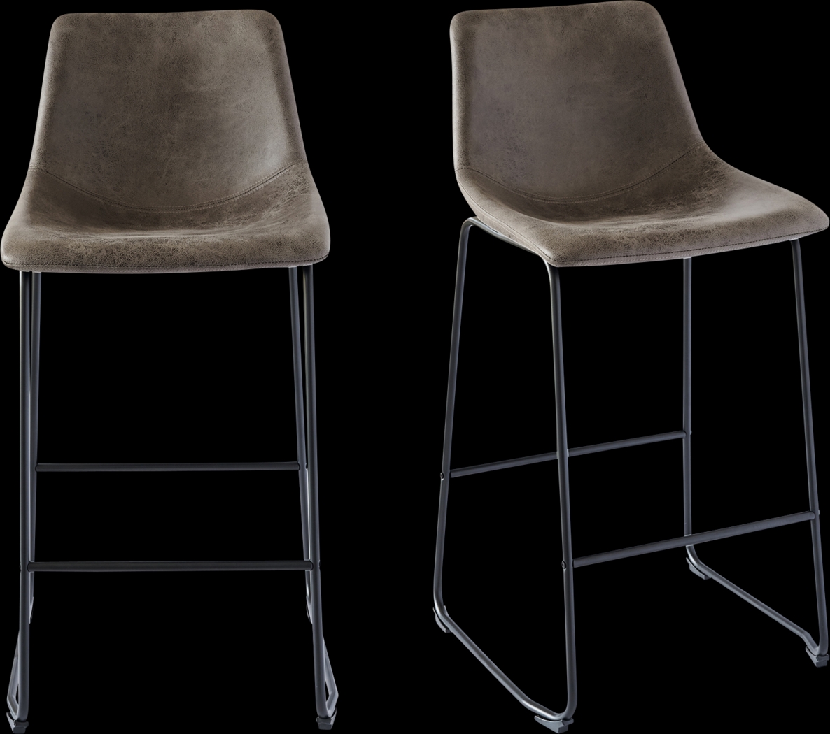 Fallowmont Gray Barstool, Set of 2 - Thumbnail - Image 1