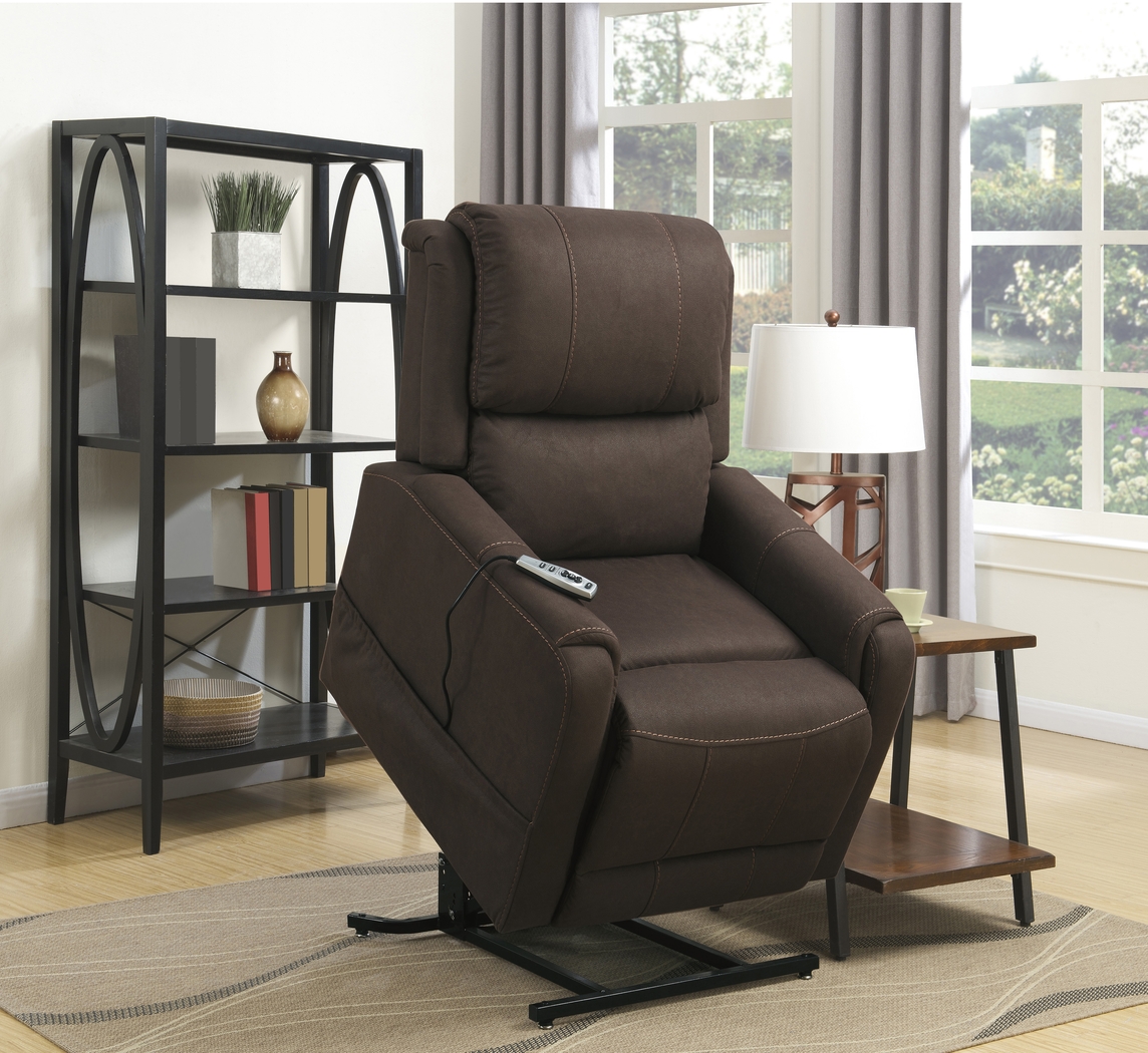 Fallowvalley Brown Lift Chair Power Recliner - Thumbnail - Image 9