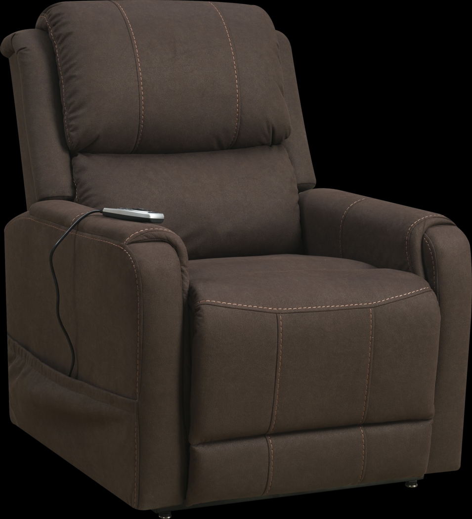 Fallowvalley Brown Lift Chair Power Recliner - Thumbnail - Image 1