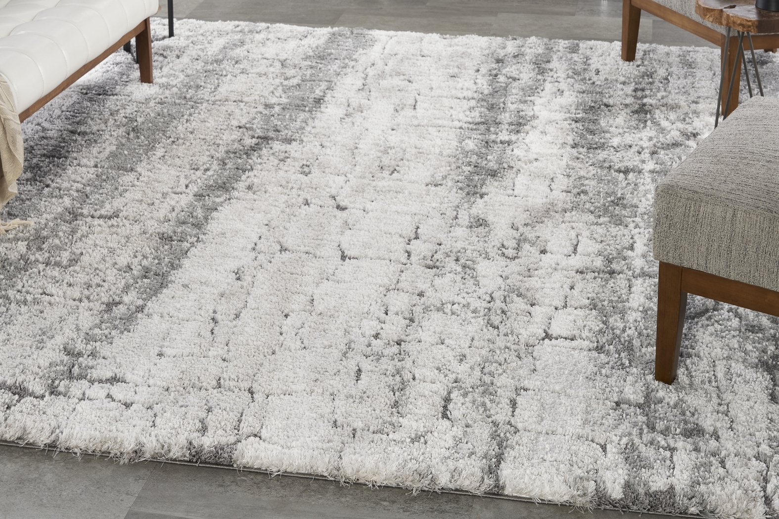 Falstone Gray 7'10 x 9'10 Rug - Thumbnail - Image 8