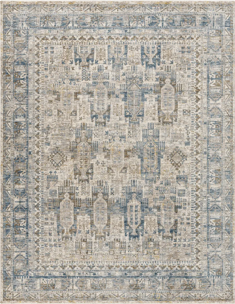 Falworth Blue 2'7 x 3'11 Rug - Thumbnail - Image 1