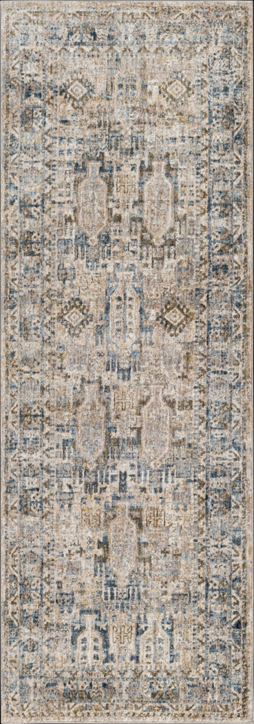 Falworth Blue 2'7 x 7'3 Runner Rug - Thumbnail - Image 1