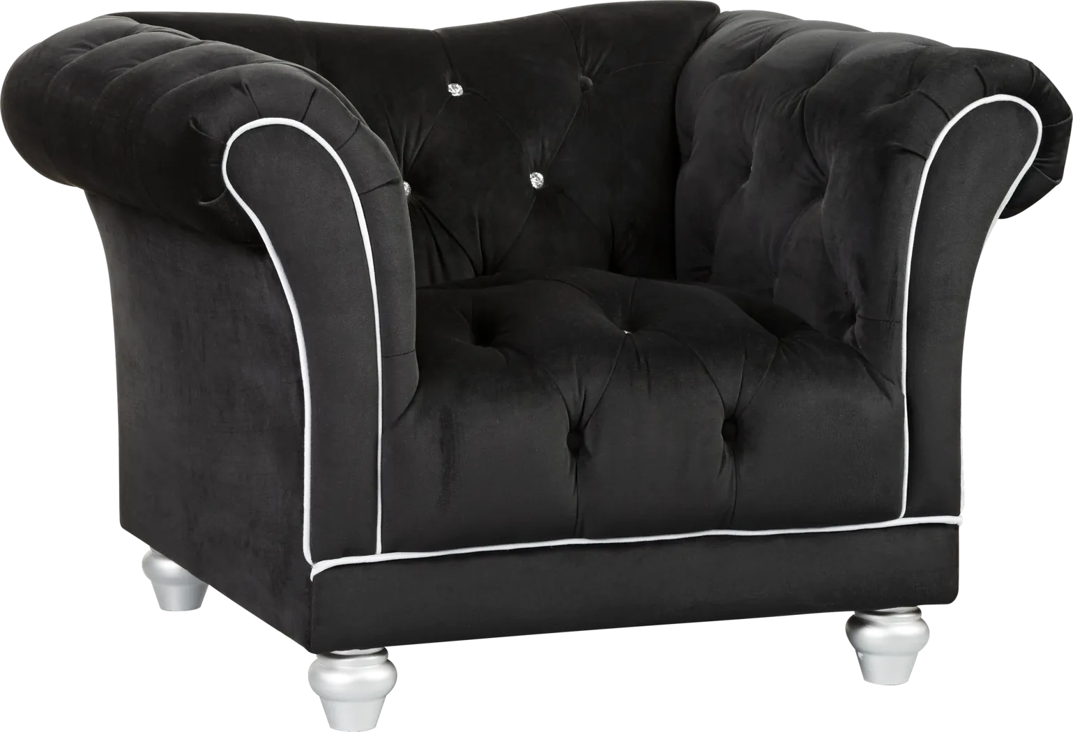 Fancy Black Chair - Thumbnail - Image 1