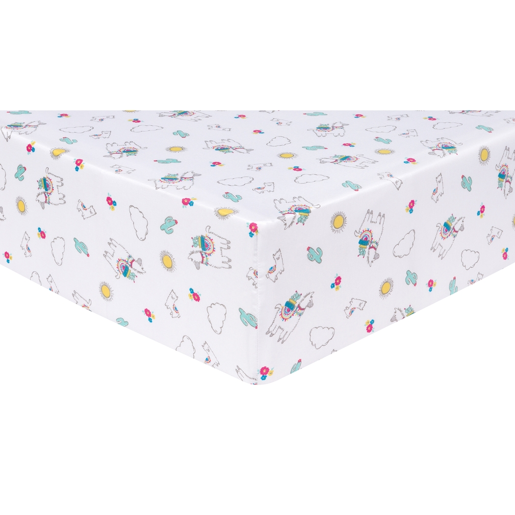 Fancy Llama White 4 Pc Baby Bedding Set - Thumbnail - Image 8