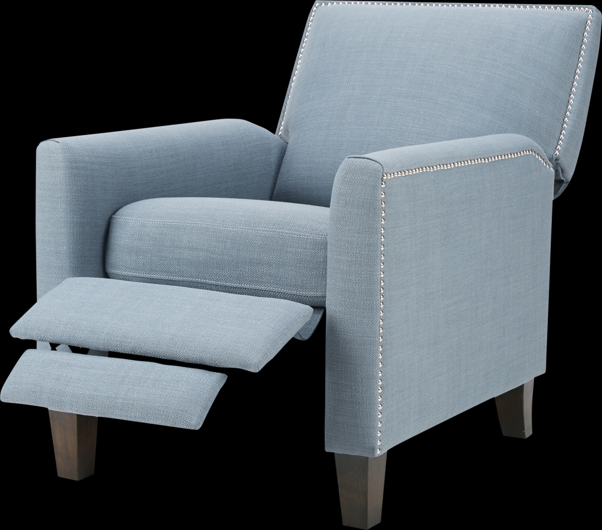 Faneca Blue Pushback Recliner - Thumbnail - Image 3