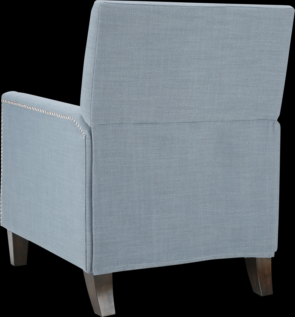 Faneca Blue Pushback Recliner - Thumbnail - Image 4