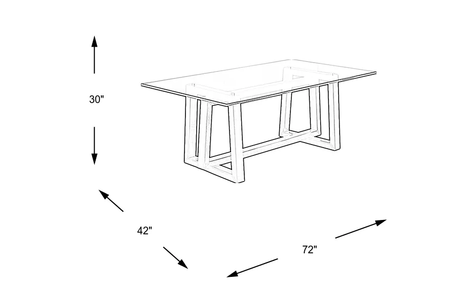 Dimension Image. Please refer to the Dimension Tab on this page for dimension details.