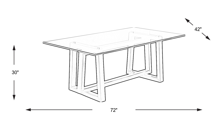 Dimension Image. Please refer to the Dimension Tab on this page for dimension details.