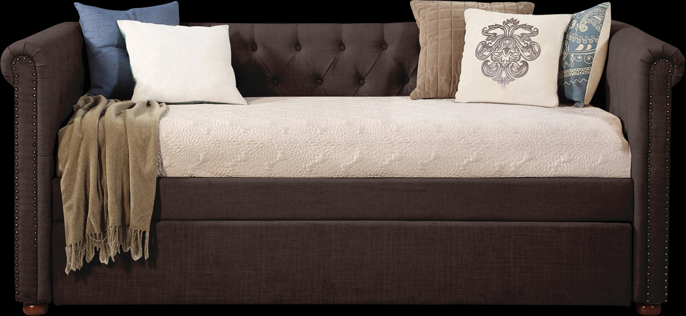 Fannin Dark Gray Daybed with Trundle - Thumbnail - Image 2