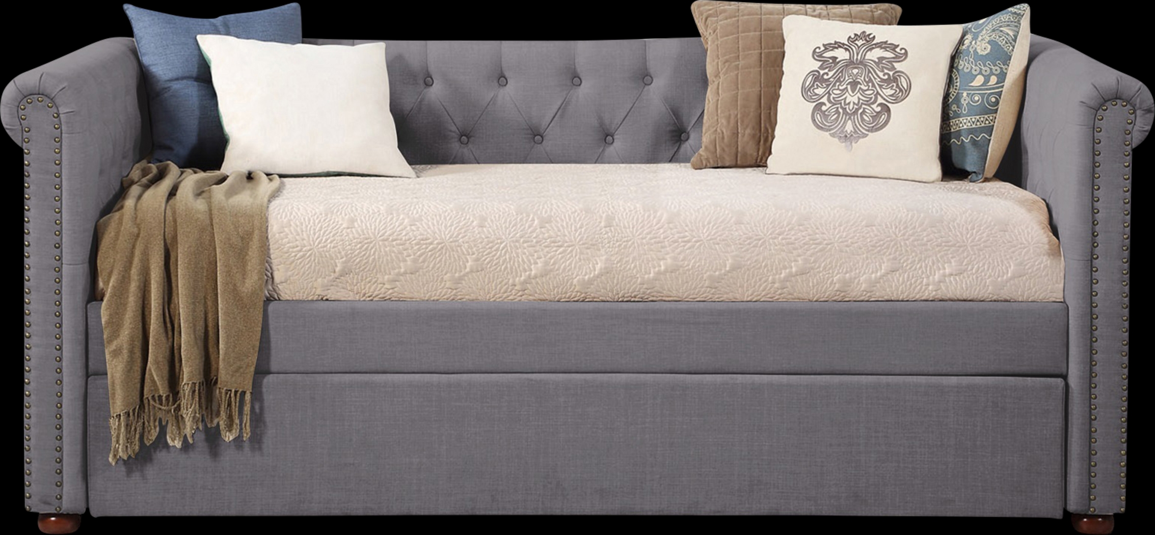 Fannin Gray Daybed with Trundle - Thumbnail - Image 2