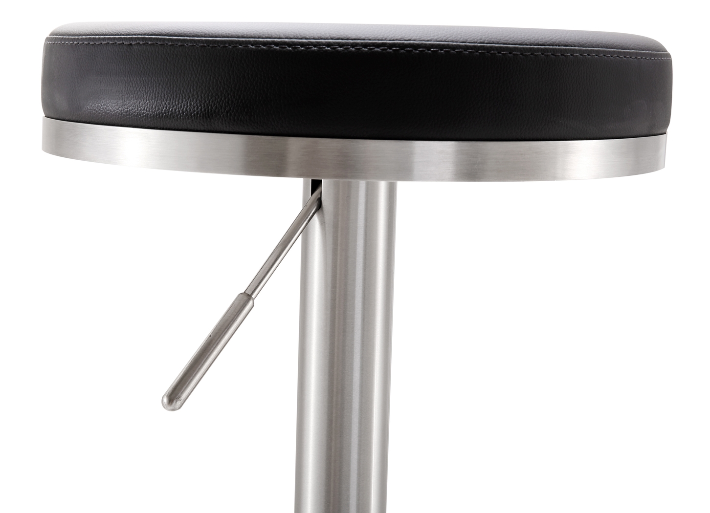 Fano Black Adjustable Swivel Barstool - Thumbnail - Image 2