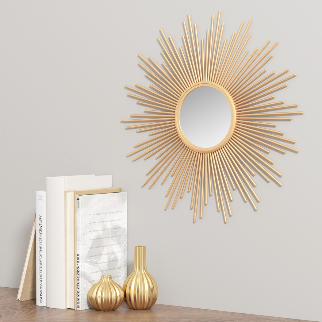 Fanoher Gold Accent Mirror - Thumbnail - Image 2