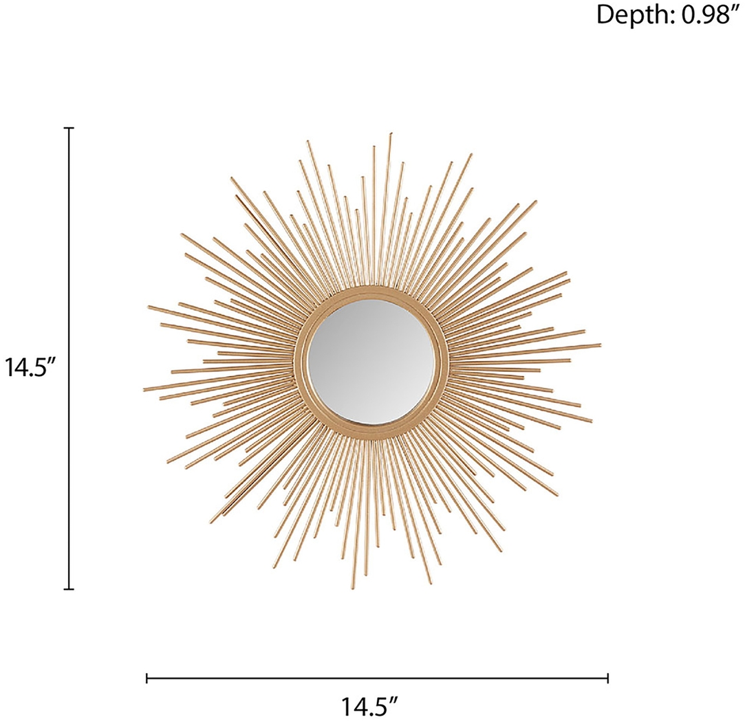 Fanoher Gold Accent Mirror - Thumbnail - Image 3