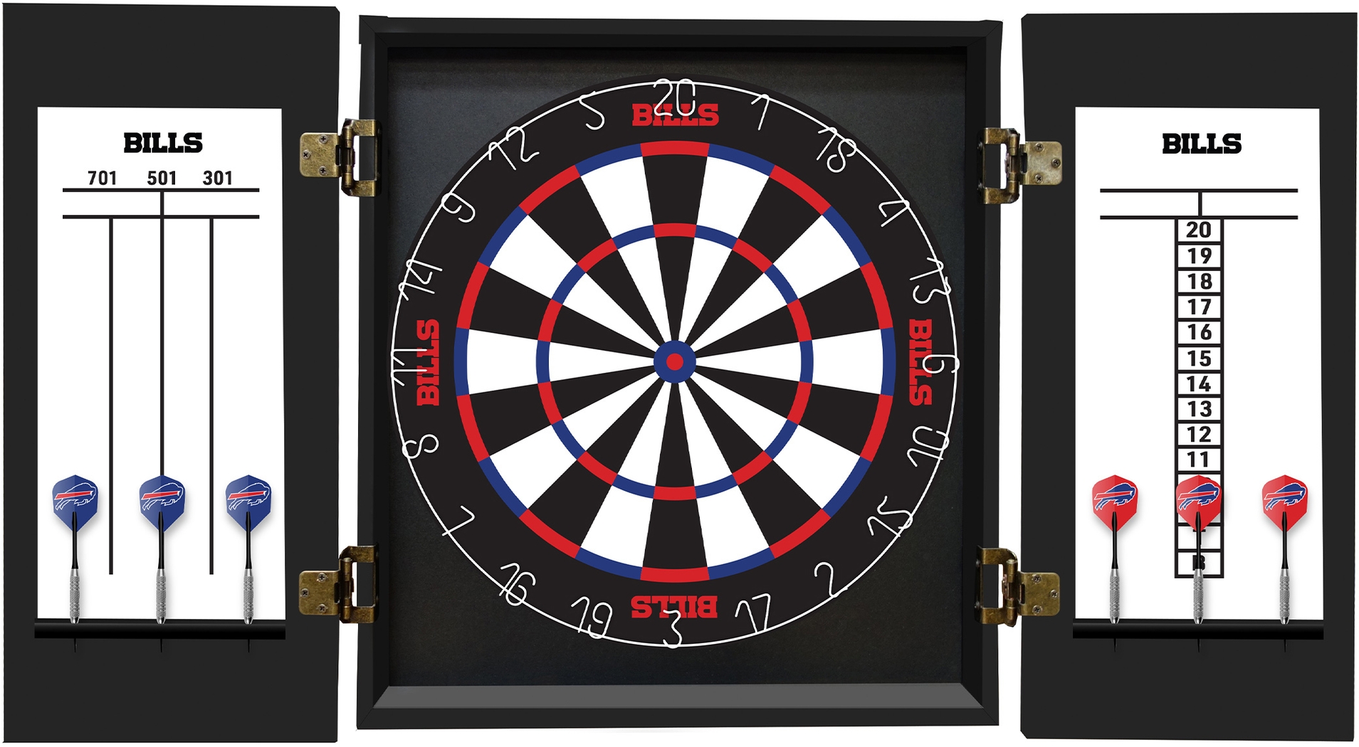 Buffalo Bills Black Dartboard Set - Thumbnail - Image 3