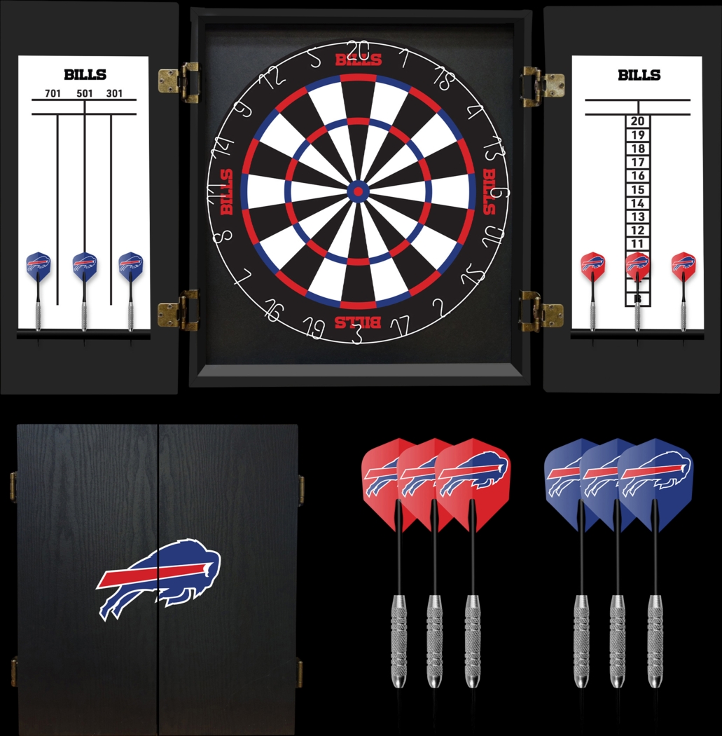 Buffalo Bills Black Dartboard Set - Thumbnail - Image 1