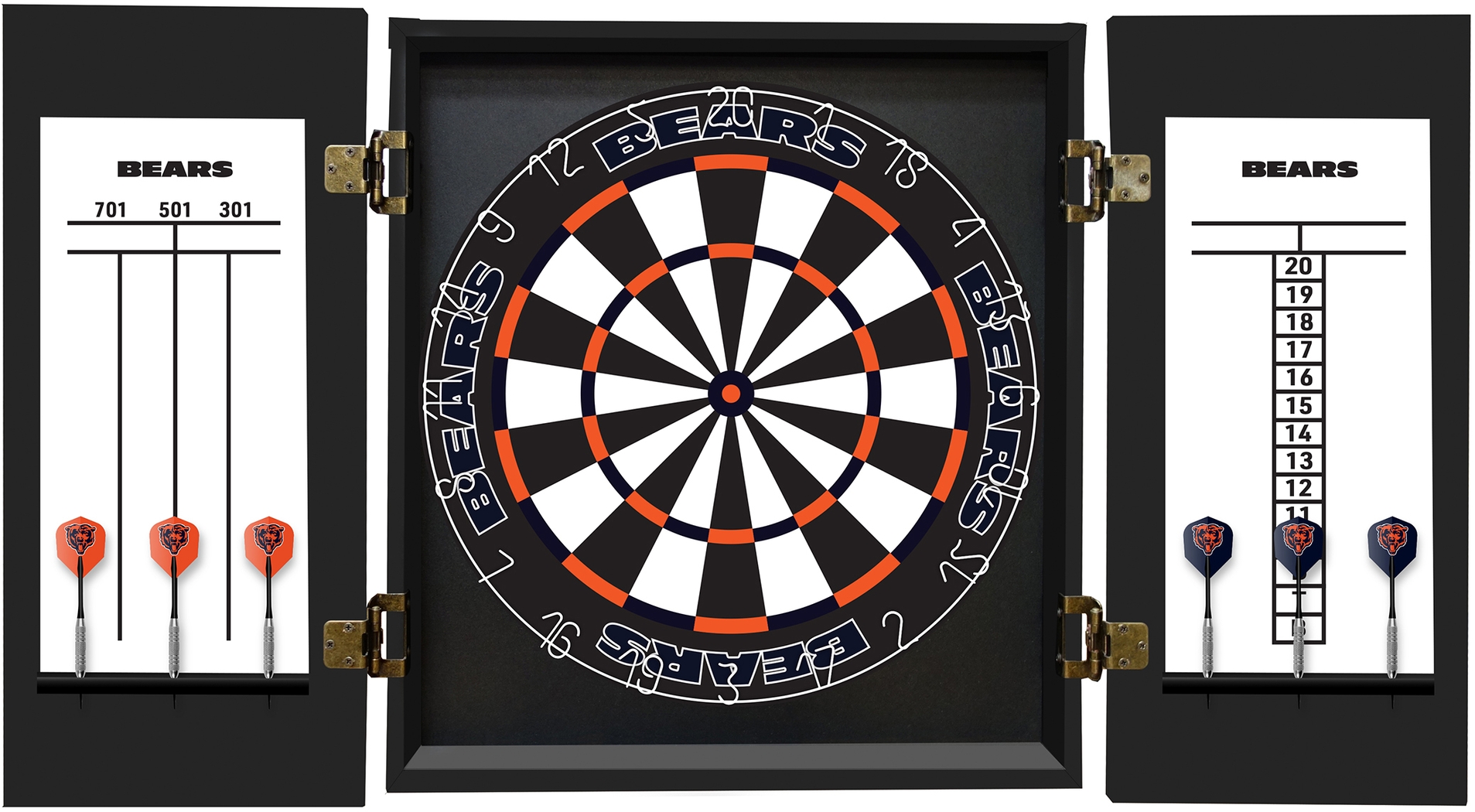 Chicago Bears Black Dartboard Set - Thumbnail - Image 3