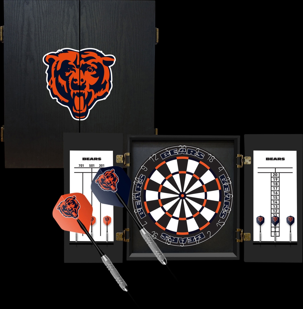 Chicago Bears Black Dartboard Set - Thumbnail - Image 1